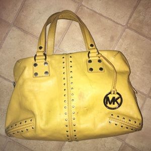 Mustard yellow Michael Kors bag